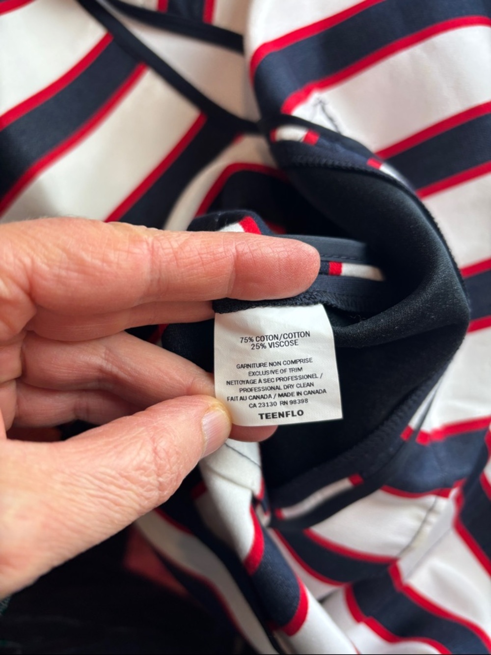 TEENFLO Montreal Nautical Stripe Sheath Dress - Size 4 - Picture 7 of 8